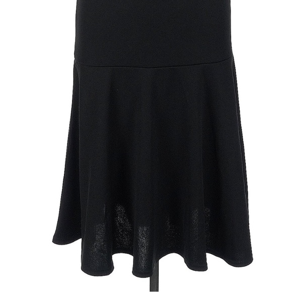 Club L London Classic Timeless Chic Black Midi Dress Mermaid Hem Size 10 NWT - Picture 6 of 10